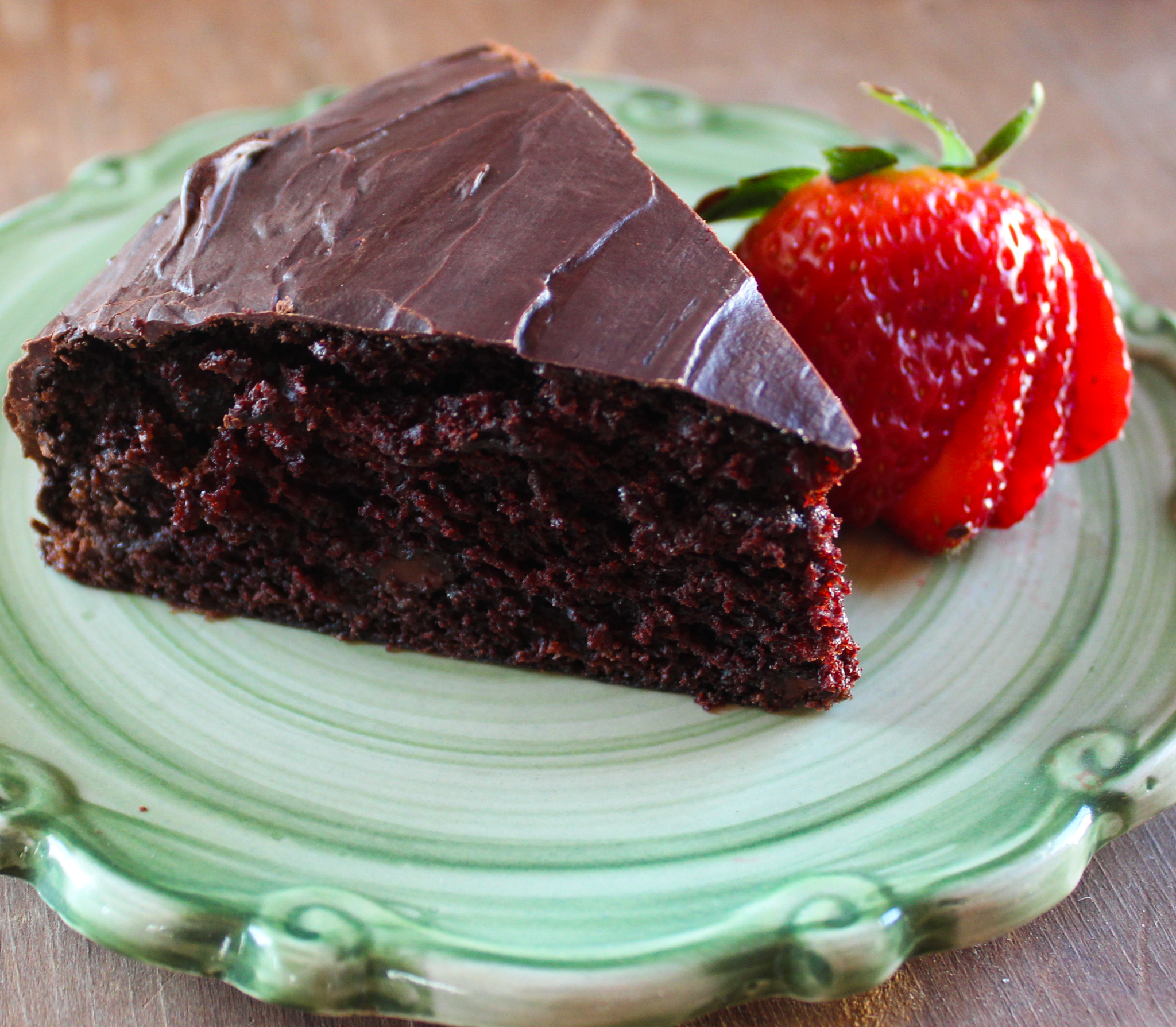 Dark Chocolate Cake with Ganache